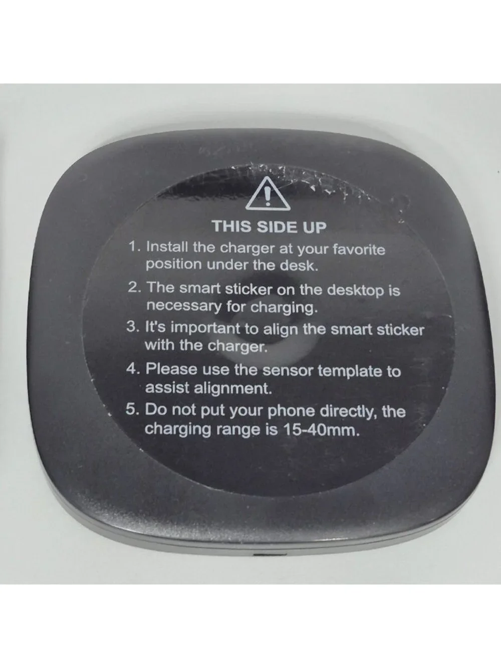 Under Desk Wireless Charger NiiTTER XE40 15-40mm 10W Max Qi Adapter Included